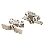 FACAIIO Edelstahl Schiebetürschiene Hängeschiene für Glas- und Massivholztüren, für stummes Drücken und Ziehen, einfache Installation für Badezimmer und Gewerbeflächen