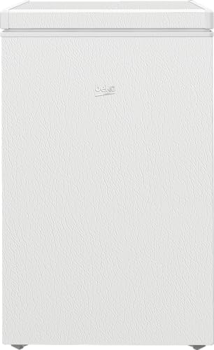 Beko HSM10440 B100 - Congelador pequeño MinFrost, alarma para puerta, 1 cesta de congelación, 104 l de volumen útil, solo 54 cm de ancho, 35 dB (A), color blanco