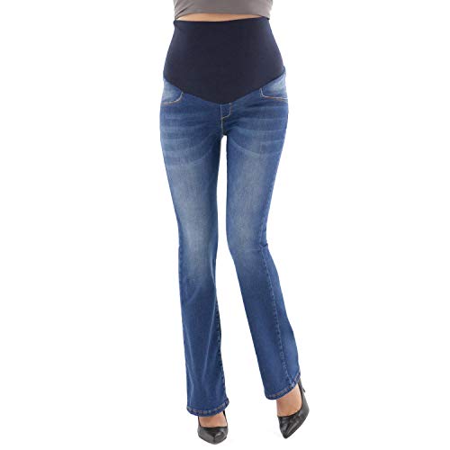 MAMAJEANS Jeans Premaman a Zampa di Elefante