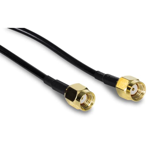 TRENDnet Magnetic Dual Antenna Mounting Base RP-SMA Female with RP-SMA Male Extension Cable, Extends Two Wireless Antennas Up to 1m (3.3 ft.), Black, TEW-LB101 - image 3