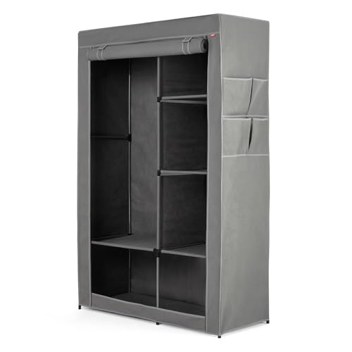 Rayen Armoire avec étagères Gris 105 x 161 x 45 cm 2384.01