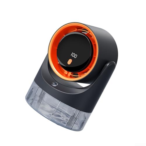 Posheliox Aire acondicionado portátil con 100 velocidades, tanque de agua de 450 ml, CA USB-C de 4.5 W para hogar, oficina, camping, coche, dormitorio (gris)