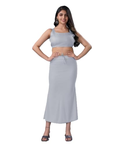 Image of LADLA FASHION] Women's Saree Shapewear - Mermaid Cut Saree Shaper Petticoat with Side Slit,