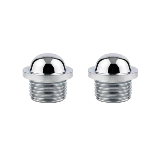 Image of Kinik 1 /2 Inch Brass Plug Male Chrome Plated Pipe Fitting End Cap Connector Leak Proof Durable Corrosion Resistant Plumbing Plug for Bathroom Kitchen Water Line Pack of 2 Heavy Duty Premium Quality