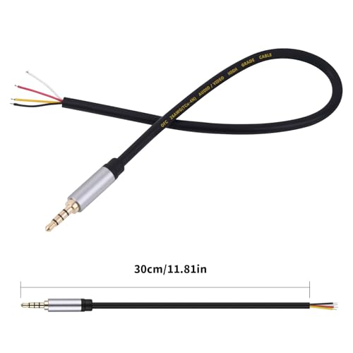 Cable Jack 3.5mm Macho TRRS 30 cm para Auriculares miniatura 5