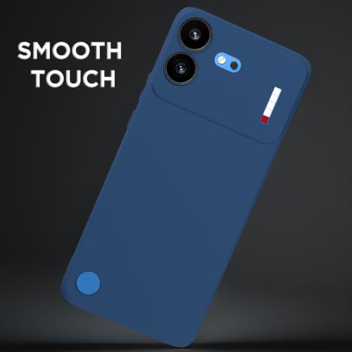 Image of Outlouders Back Cover for Nothing Phone 4b 5G | Camera Protection | Durable Soft Matte Silicone Bumper Case (Blue)