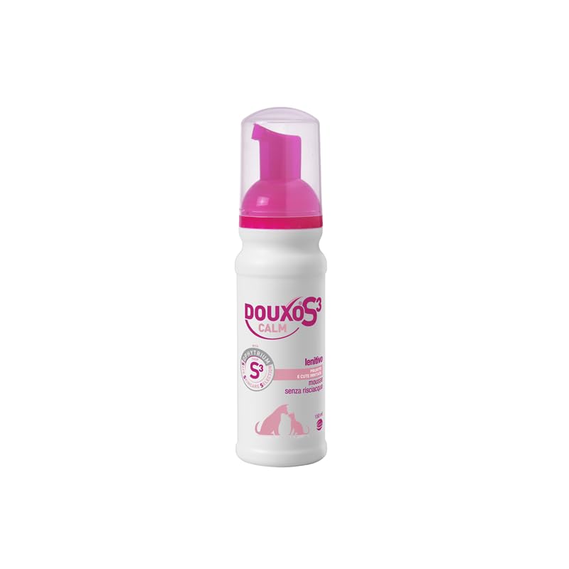 S3 Calm Mousse Lenitiva per Cani e Gatti, con Ophytrium, per Prurito e Cute Irritata, 150 ml