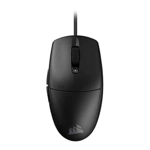M55 Mouse da Gioco FPS Leggero e Cablato – 16.000 DPI – Sei Pulsanti Programmabili – Impugnature Laterali Testurizzate – Nero - Mouse gaming - Immagine 3