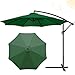 DUEYUN Copertura di Ricambio per ombrellone, Tenda di Ricambio per ombrellone da Giardino in Poliestere, Protezione UV, per Esterni, Patio, mercatino e Tavolo(Size:3m 8 Ribs,Color:Verde)