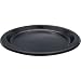 Genuine Joe GJO10429 Plastic Round Plate, 9" Diameter, Black (Pack of 125)