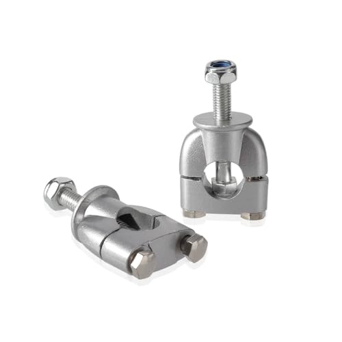 Abrazaderas manillar moto de 22mm elevadores universales de aluminio 7
