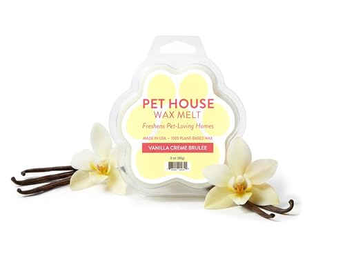 Image of Pet House Scented Wax Melts Long-Lasting, Pet-Friendly Plant Based, Wax Melts for Home, Vanilla Creme Brulee 3 OZ Each, 2 Pack