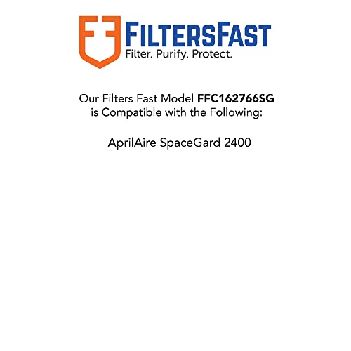 Filters Fast Compatible Replacement For Aprilaire Spacegard 2400 16X27X6 Air Filter Merv 11 Pleated Ac Furnace Air Conditioner Filters Actual Size: 15 3/8 X 26 7/8 X 5 15/16, 2-Pack #TOP2