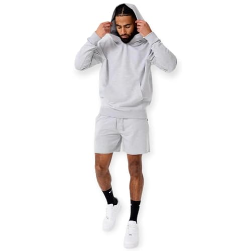 Men Summer Breeze Pullover Hoodie (Heather Grey)3