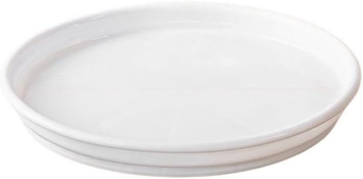 Flower Tray, Garden Plant Round Simplicity Saucer, Resin Plate Pot Tray for Garden Indoor Outdoor,Planter Trays(Black,Small)