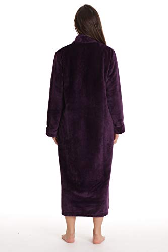 Just Love Textured Plush Zipper Lounger Robe for Women3