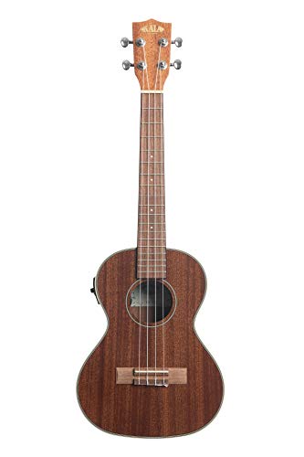Kala KA-TGE – Acajou brillant – Ukulele tenor électro (+ housse) - Les Beatles, Paul McCartney, John Lennon, RIngo Starr, George Harrison Kala KA-TGE - Acajou brillant - Ukulele tenor électro (+ housse)
