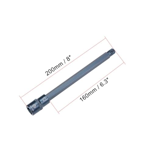 TA-VIGOR Triple Square Spline Bit Socket, 1/2" Drive x M12 (12mm) CR-V Key Socket, Premium S2 Steel Bits - Image 2