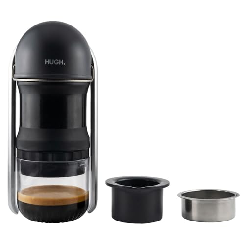 Leverpresso Hugh V4 - Máquina De Espresso Portátil Con Palanca, Doble Toma De Espresso Con Cesta Portafiltro Sin Crestas, Operada Manualmente, Leverpresso Hugh V4 - Máquina De Espresso Portátil Con Palanca, Doble Toma De Espresso Con Cesta Portafiltro Sin Crestas, Operada Manualmente,