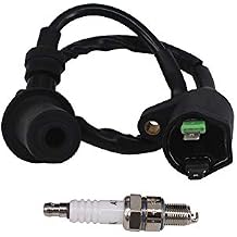Engine Ignition Coil Spark Plug for GY6 50cc-150cc Motorcycle Honda ATV Dirt Bike Taotao Kymco Scooter Moped Go Kart