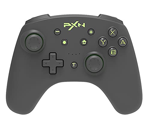 PXN 9607X Wireless Switches Pro Controller Game Joystick Remote Pro Controller Support NFC / Amibo / Turbo Screenshot Gyrox and Twitter for N-Switch / N-Switch Lite (Gray)