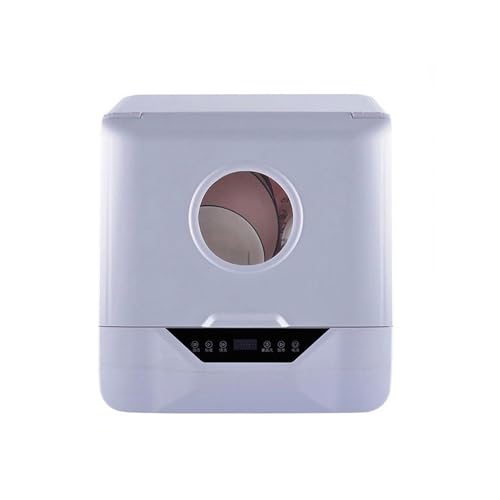 Lavavajillas de escritorio compacto, lavavajillas de encimera con 4 programas de lavado, desinfección a alta temperatura y secado térmico residual, ideal para dormitorios y cocinas pequeñas