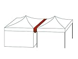 TOOLPORT 3 m Lange Verbindungsrinne Regenrinne Verbindung für Faltpavillons Pavillon Marktstand Faltzelt Premium und Professional, Polyester mit PVC-Beschichtung wasserdicht in weiß