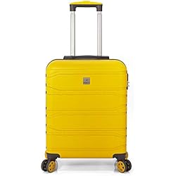 Maletas Benzi Mediana BENZI - Maleta en ABS 4 Ruedas. Apta para Cabina. (BZ5523 Amarillo)