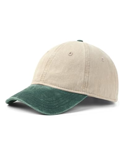 Image of XXL Baseball Cap For Big Heads, Soft Crown Washed Dad Hat, Oversized Denim Cap For Men Women Golf, Travel, Daily Wear