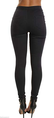 Andongnywell Women High Waist Stretch Skinny Jeans High Rise Juniors Stretchy Butt Lift Jeans Solid Skinny Trousers4