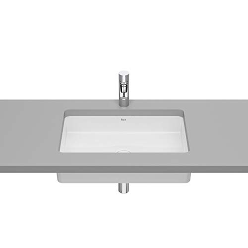 Roca,INSPIRA,Lavabo de FINECERAMIC® de bajo encimera,Blanco,605mm x 390mm x 138mm,A327535000