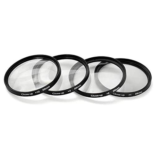 Image of SHOPEE 58mm Macro Close-Up Filter Set (+2 +4 +8 +10) Macro Filter Accessory with Lens Pouch Compatible with Canon Rebel T8i, T7i, T6i, T7, T6 with EF-S 18-55mm f /3.5-5.6 is STM & USM Lens