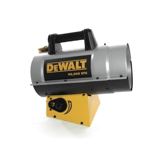 90,000 BTU Forced Air Propane Quiet Burner Technology Job Site Heater