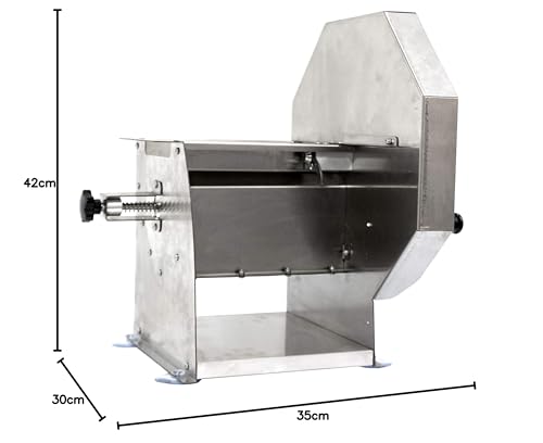 Foto von Allesschneider Manueller Profi Krauthobel/Gemüsehobel/Obsthobel für 0,5-6mm dicke Scheiben, Krautschneider aus Edelstahl, lebensmittelecht
