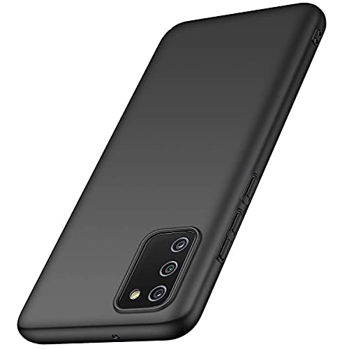 Image of Mobile Back Cover Case for Samsung M02s (Silicone Case|CameraProtection|Black SC1510)