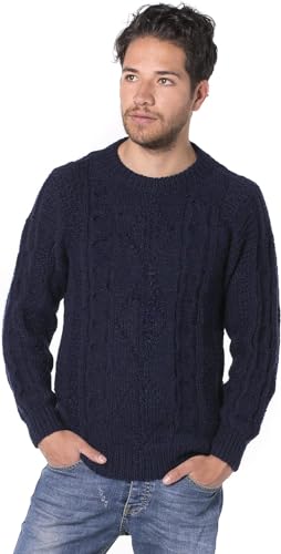 Gamboa Alpaca Maglione Uomo Elegante Manica Lunga Autunno Invernale Pullover