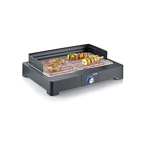 SEVERIN Tischgrill mit Edelstahl-Grillrost Cover