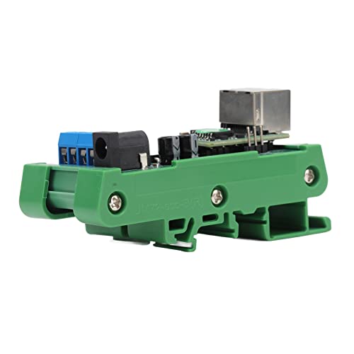 FUIK Universal Ethernet to RS485 Converter Robust Easy Installation 12V Ethernet to RS485 Module for Identification System (With Casing)