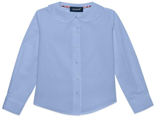 Classroom Girls Long Sleeve Stretch Peter Pan Blouse