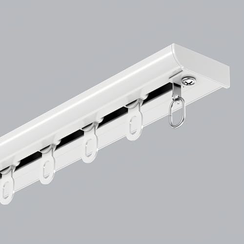 Rail de plafond blanc invisible résolvant le manque de hauteur 130cm - 2