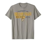 Colorado College Tigers Hockey Vintage Property Gray T-Shirt