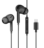 Headphones for iPhone with Microphone and Volume Control - Earbuds for Music and Phone Calls, Compatible for iPhone 7/8/X/Xs/XR/se/11/12/13/14/Pro/Pro Max, Support All iOS System （Black）
