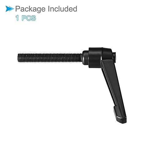 Image of Clamping Lever Handles, M10 x 60mm Male Thread, Adjustable Quick Release Locking Rotating Bolt Knobs Black - (Applications: for Lathe Machinery), 1-Piece