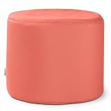 Jaxx Spring Indoor/Outdoor Bean Bag Pouf Ottoman, Flamingo