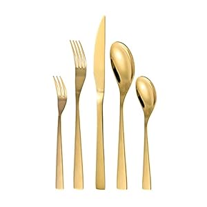 Otto Koning 30-delige Bestekset Goud voor 6 personen – Roestvrij Staal, Modern Ontwerp, Vaatwasmachinebestendig – Hoogwaardige Kwaliteit en Beste Prijs-kwaliteitverhouding.