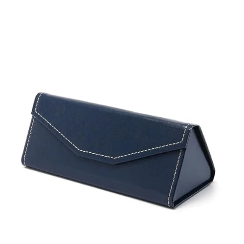 JBJYGSG Schützende Sonnenbrillenetui aus PU-Leder, dreieckig, einfarbig, wasserdicht, faltbar, for Herren Für Auto Und Reisen(Color 06)