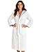 Produktbild Morgenstern Bademantel Damen mit Kapuze 100% Baumwolle Frottee OEKO-TEX® Morgenmantel Leonie Weiß Größe M