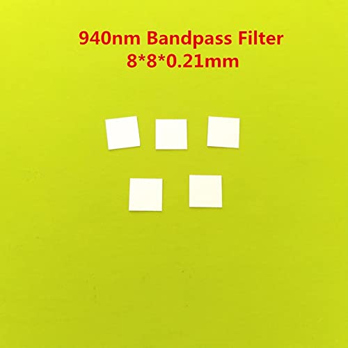 940nm NBP940 IR Filtre passe-bande étroit infrarouge Visible Light Cut Band Passage Glass (spécification : 5 pcs 8 x 7,5 x 0,21 mm)