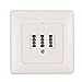 Produktbild Telefondose TAE NFN - 3x6 - Anschlussdose - 1x Telefon + 2X Nebenstelle Fax AB Modem NTBA DSL-Splitter - weiß - Unterputz UP - mit Abdeckung