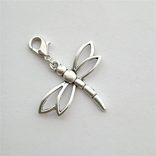 2pcs Dragonfly Clip on Charm, Dragonfly Zipper Pull, Insect Jewelry4